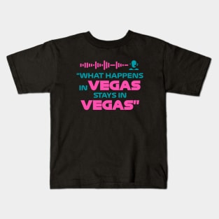 "What Happens In Vegas Stays In Vegas" Funny F1 Design Kids T-Shirt